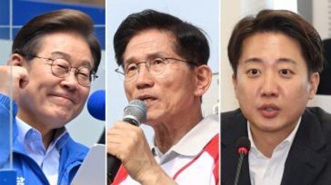 이재명 45.6% 김문수 34.4% 이준석 9%…단일화땐 李 48.9% 金 39.5%